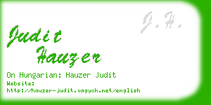judit hauzer business card